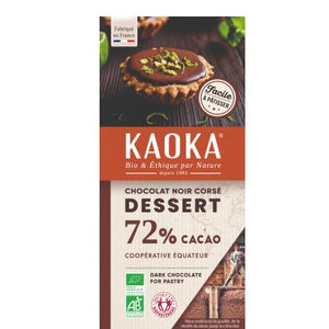 Kaoka Noir Corse 72% Patissier 200g De Non Ue