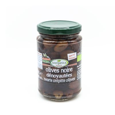 Olives Noires Denoyautees Saumure 150 G