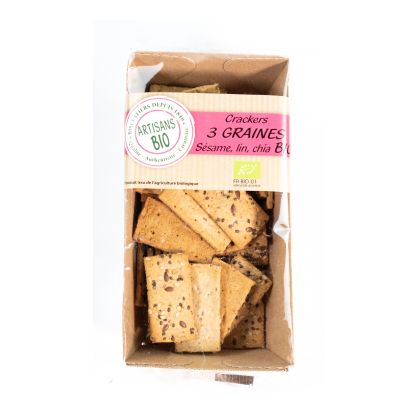 Crackers 3 Cereales Sarra.Lin.Flocons Avoi 60 G